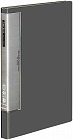 クリヤーブックＷＣ　固定式Ａ４縦４０Ｐ濃灰４冊