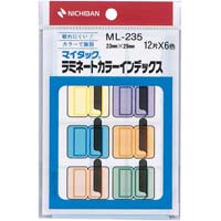 マイタックラベルラミネートカラー６色７２片入５個