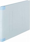 フラットファイル背補強タイプＡ４横　ブルー１００冊