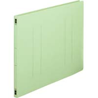 フラットファイル樹脂とじ具　Ａ３横　緑　１００冊