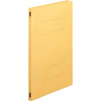 フラットファイル樹脂とじ具　Ｂ４縦　黄　１００冊