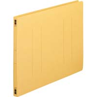 フラットファイル樹脂とじ具　Ｂ４横　黄　１００冊
