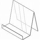 ブックスタンド　文芸書用　５個入