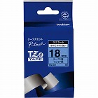 ピータッチ　ラミネート青色テープ１８ｍｍ　黒文字