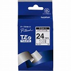 ピータッチ　ラミネート白色テープ２４ｍｍ　黒文字