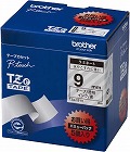 ピータッチ　ラミネート透明テープ　９ｍｍ黒文字５個