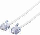 スリムモジュラーケーブル６極４芯　２０ｍ　ホワイト