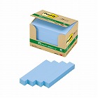 ポストイット　再生紙ふせん７５×１２．５　青２０冊
