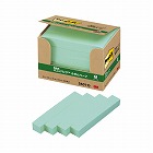 ポストイット　再生紙ふせん７５×１２．５　緑２０冊