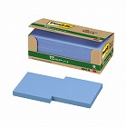ポストイット　再生紙ノート　７５×７５　青１０冊