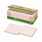 ポストイット　再生紙ノート７５×７５　ピンク１０冊