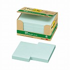 ポストイット　再生紙ノート　７５×５０　緑１０冊