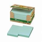 ポストイット　再生紙ノート　７５×５０　緑１０冊