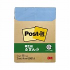 ポストイット　再生紙ふせん　７５×１４　ブルー４冊