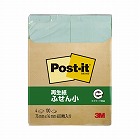 ポストイット　再生紙ふせん７５×１４　グリーン４冊