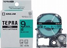 テプラ　ＰＲＯテープ　パステル緑色９ｍｍ　黒字×５
