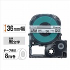 テプラ　ＰＲＯテープ　透明ラベル３６ｍｍ　黒字×５