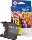 純正インクカートリッジ　ＬＣ１２Ｙ　イエロー×２個
