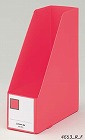 ＧボックスＰＰ　Ａ４縦　収納幅１００ｍｍ　赤　５個