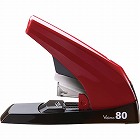 バイモ８０　８０枚とじフラットホッチキス　レッド