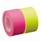 強粘着ロール付箋　詰替　２５ｍｍ　桃・黄×１０