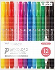 水性カラーサインペン　プレイカラー２　１２色セット
