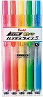 ノック式　ハンディラインＳ　５色パック×５