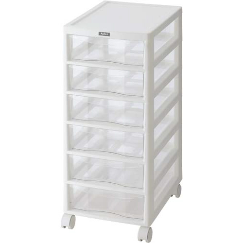 フロアケース アプロス A4 深型6段 白