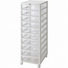 フロアケース　アプロス　Ｂ４　深型１０段　白