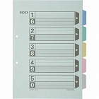 カラー仕切カード　Ａ４縦　２穴　５山　１０組×３