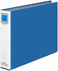 リングファイル貼り表紙　青Ａ４横背幅５６ｍｍ１２冊