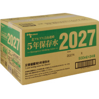 北アルプス立山連峰５年保存水　５００ｍｌ　２４本