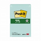 ポストイット再生紙ノート７５×５０　グリーン　１冊
