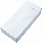 地紋入ケント封筒　テープ付　長３　１００枚入×１０