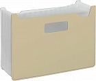ドキュメントスタンドＡ４ヨコ１３Ｐクリーム　３冊入