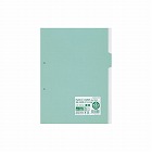 カラー仕切カード　Ａ４縦　第２山　緑　２０枚