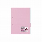 カラー仕切カード　Ａ４縦　第４山　桃　２０枚