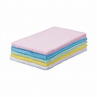 業務用カラーフェイスタオル　ホワイト　１０枚入×４