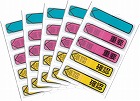 ジョーブ　メッセージ入りポインター　重要／確認×５