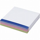 ミシン目入ふせん７５×７５色帯３色　１５０枚