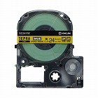 テプラ　ＰＲＯテープ　強粘着黄ラベル２４ｍｍ黒文字