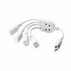 ＯＡタップ　ＡＣアダプタを４個つなげるケーブル