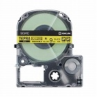 テプラ　ＰＲＯテープ　はがせる　黄色黒文字　９ｍｍ