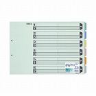 カラー仕切カード　Ａ３横　６山　１０組