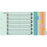 カラー仕切カード　Ａ４横　６山　１０組