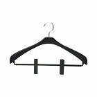 ジャケットハンガー　スリム　クリップ付