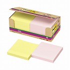 ポストイット強粘着７５×７５　パステル黄・桃１０冊
