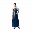 ビニロン前掛　胸当タイプ　ネイビー　Ｌ
