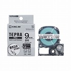 テプラ　ＰＲＯテープ　透明つや消し９ｍｍ黒文字×５