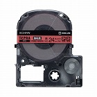 テプラ　ＰＲＯテープ　強粘着赤ラベル２４ｍｍ黒文字